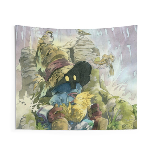 Vivi Rain Tapestry - Final Fantasy Inspired Wall Hanging