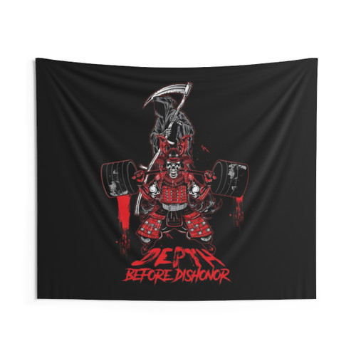 Depth Before Dishonor Bodybuilding Tapestry