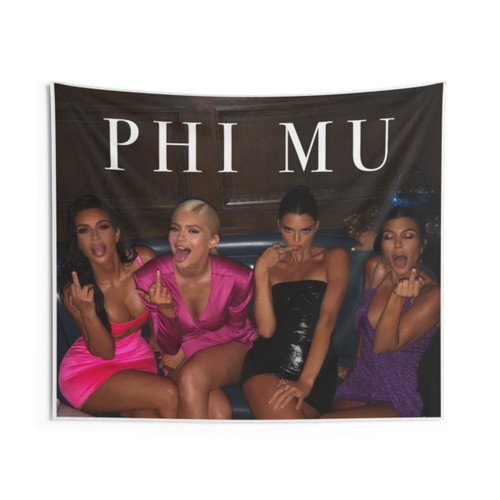Phi Mu Sorority Tapestry Wall Hanging