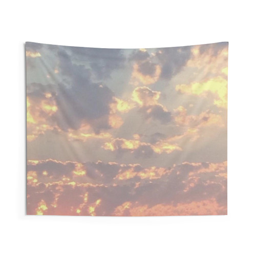 Luminous Clouds Tapestry - Vibrant Sky Wall Art