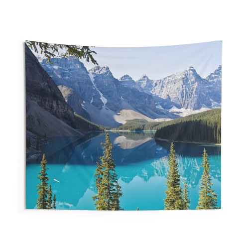 Lake Moraine in Alberta, Canada landscape tapestry