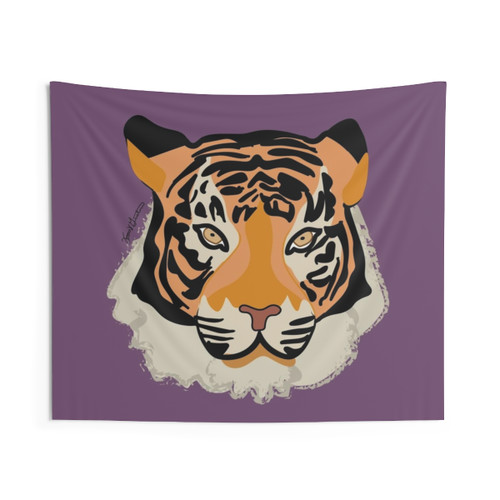 Decorative Tiger Tapestry Wall Hanging