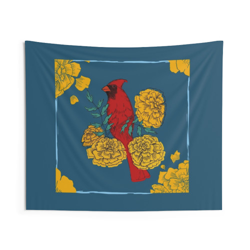Cardinal Marigold Skylight Tapestry