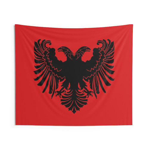 Albanian Flag Tapestry Wall Hanging