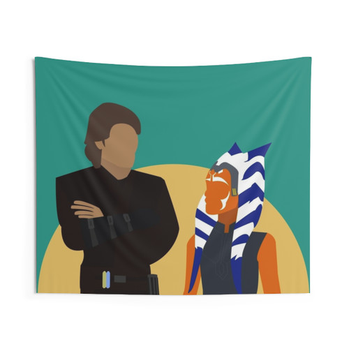 Ahsoka & Anakin Jedi Tapestry