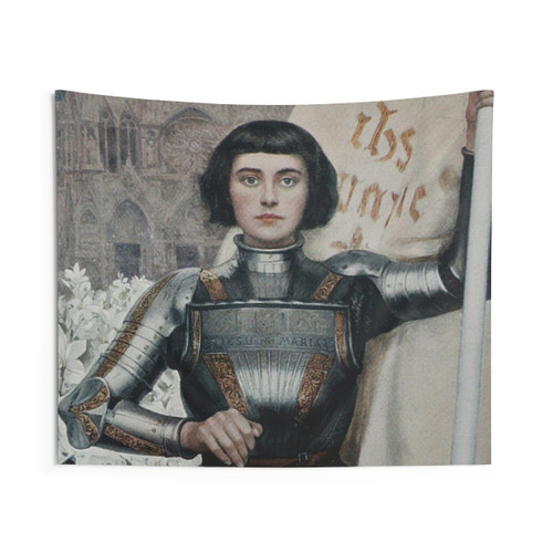 Renaissance Joan of Arc Tapestry Wall Hanging