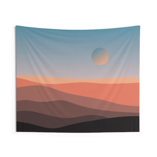 Desert Moon Tapestry - Colorful, Boho Wall Hanging