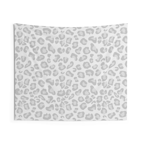 Greyscale Cheetah Leopard Tapestry Wall Decor