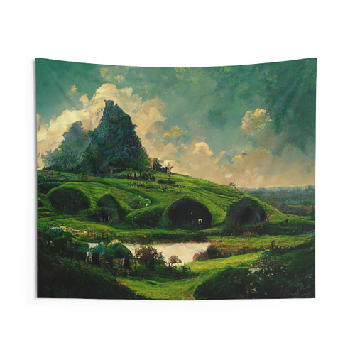 The Shire #2 Lord of the Rings Inspired Tapestry