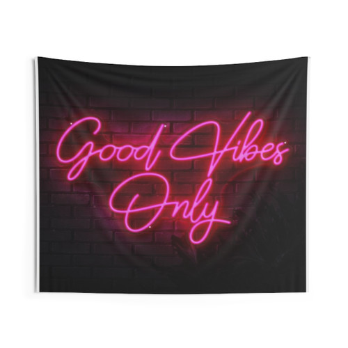 Good Vibes Only Boho Tapestry Wall Hanging