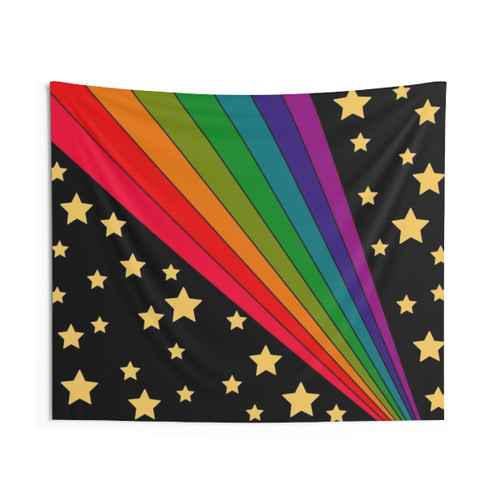Psychedelic Stars and Rainbow Tapestry