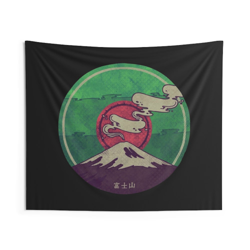 Mount Fuji Geometric Tapestry Wall Hanging