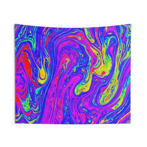Trippy Tie-Dye Tapestry for Psychedelic Home Decor