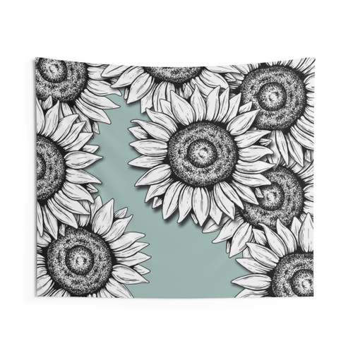 Sunflower Tapestry - She Was as Wild as the Flowers