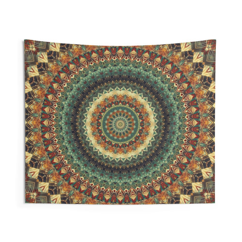 Colorful Mandala 163 Tapestry Wall Hanging