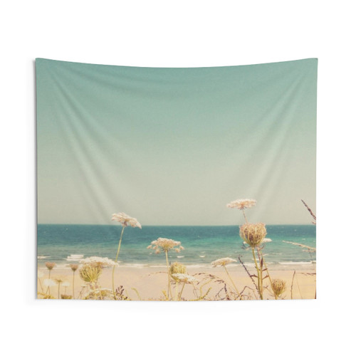 Water and Lace Floral Tapestry