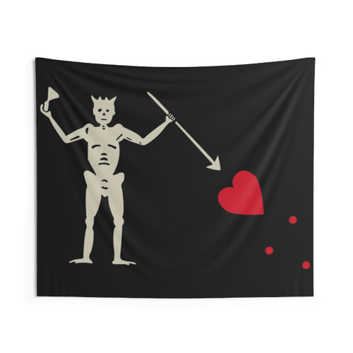 Pirate Blackbeard (Edward Teach) Tapestry Wall Hanging