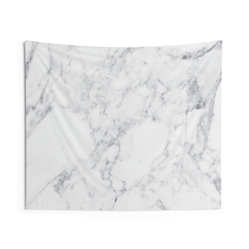 White Marble Tapestry Wall Hanging