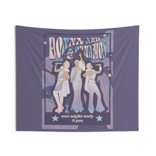 Donna and the Dynamos 70s Psychedelic Tapestry