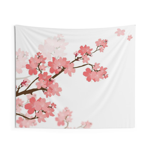 Pink Cherry Blossom Tapestry