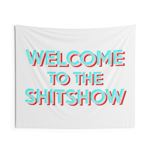 Trippy Shitshow Tapestry for College Dorms