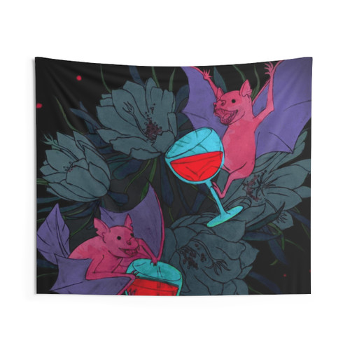 Party Bats Tapestry Wall Hanging