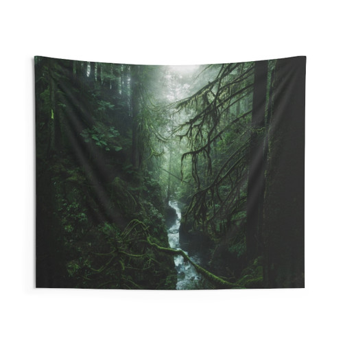 Verdant Solace Tapestry - Forest, Rainforest, and Nature Landscape