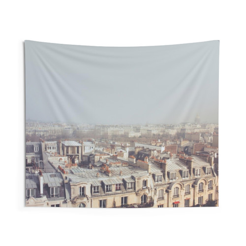 Paris Morning Rooftops Tapestry Wall Art
