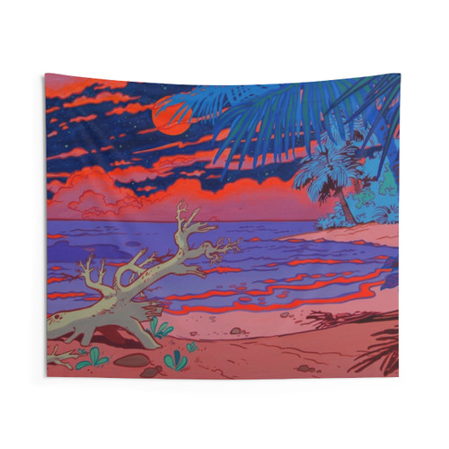 Vibrant Ocean Tapestry - Pop Art Home Decor
