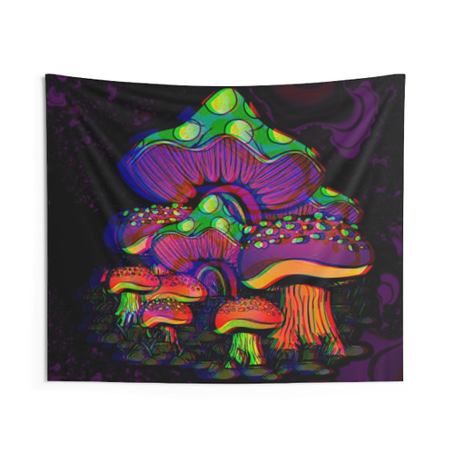 Psychedelic Mushroom Tapestry