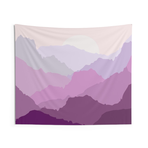Purple Mountain Sunrise Tapestry