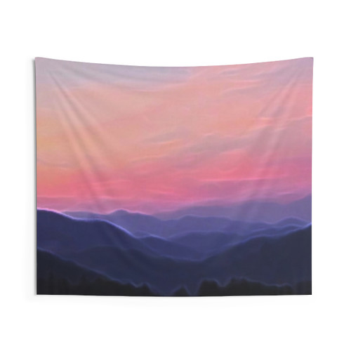 Sunset Mountain Painting Tapestry Wall Decor
