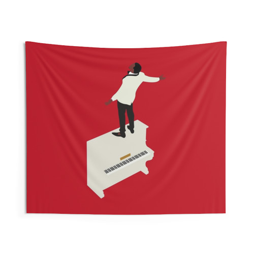 Kanye Runaway Piano Design Tapestry Wall Art
