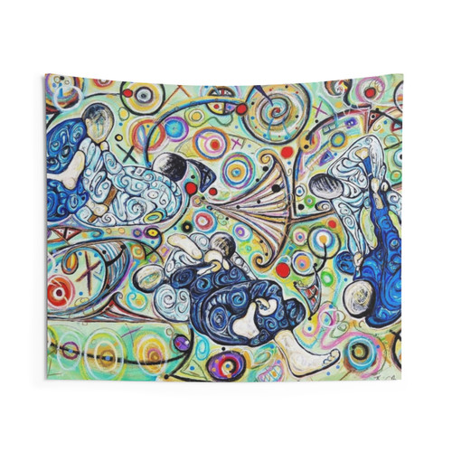 Jiu Jitsu BJJ Art Tapestry by Kim Dean