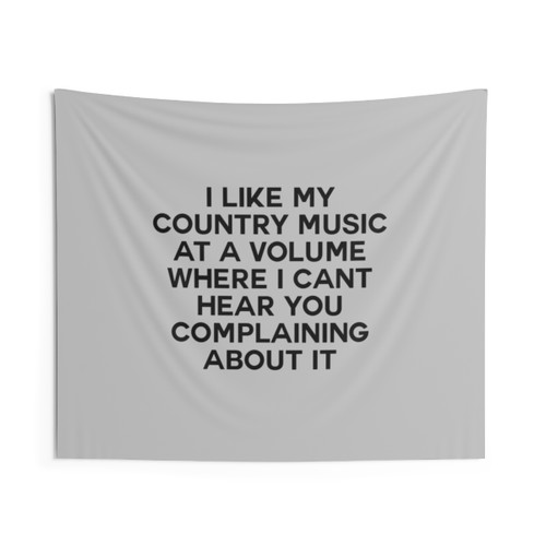 Country Music Tapestry with Volume Turned Up