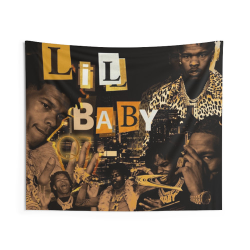 Lil Baby Gold Standard Collage Tapestry