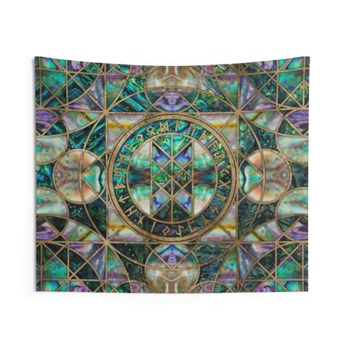Web of Wyrd Abalone Shell Tapestry