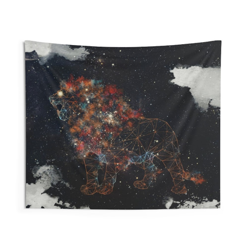 Celestial King Tapestry - Majestic Galaxy Wall Hanging