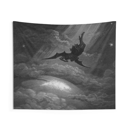 Paradise Lost Lucifer Cast from Heaven Tapestry
