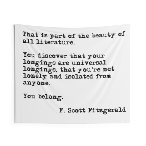 F. Scott Fitzgerald Tapestry - The Beauty of Literature
