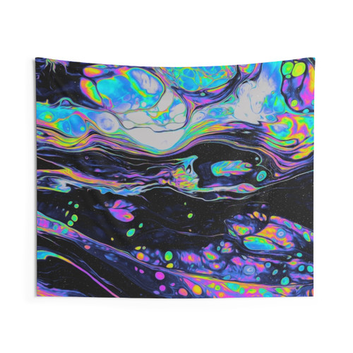 Graphic abstract GLASS IN THE PARK tapestry