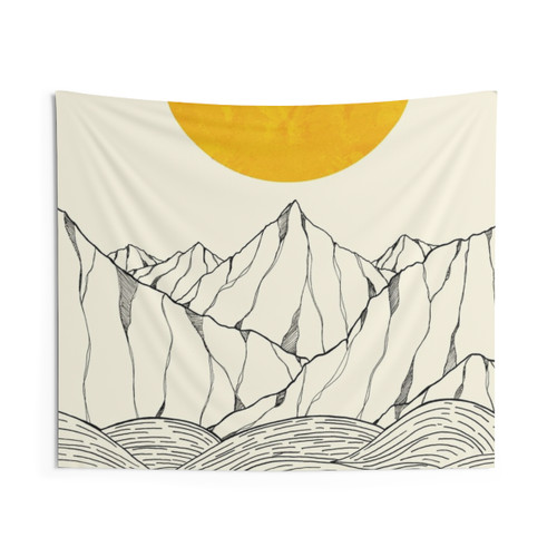 The Sea Cliffs Under the Giant Sun Tapestry