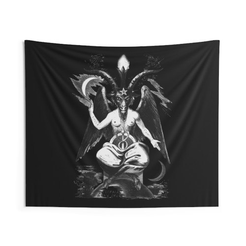 Baphomet Occult Tapestry - Dark Esoteric Art