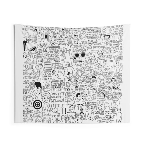 Vine Compilation Tapestry - Funny Meme Artwork