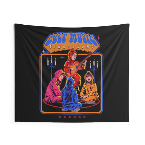 Cult Music Sing-Along Vintage Tapestry