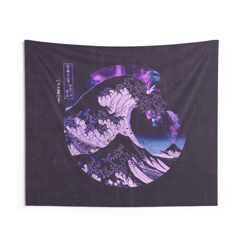 The Great Wave off Kanagawa Mount Fuji Eruption Tapestry