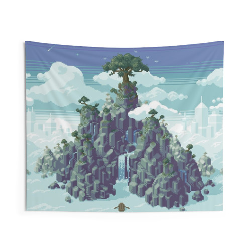 Hartwell Pixel Art Landscape Tapestry