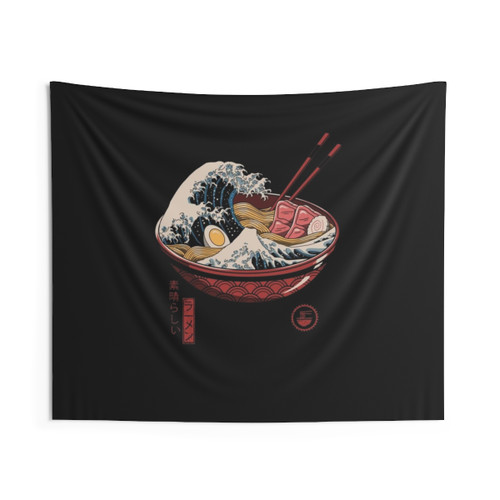 Japanese Ramen Wave Tapestry Wall Art