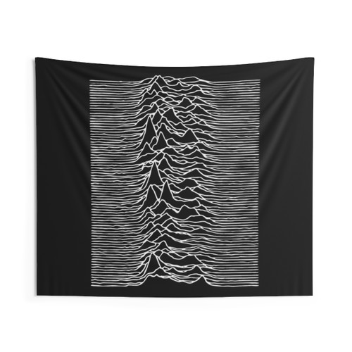 Unknown Pleasures Tapestry - Iconic Grunge Music Art