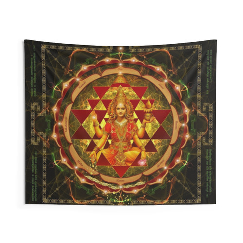 Shri Yantra Maha Lakshmi Ashtakam Abundance Tapestry